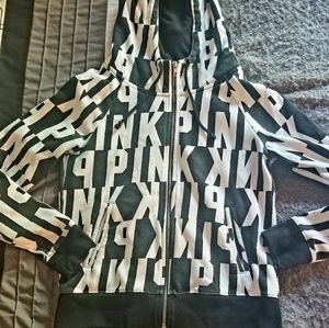 Black and White PINK hoodie